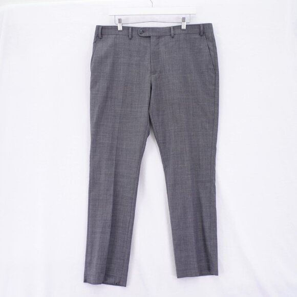 Original Penguin Wool Blend Gray Sharkskin Dress Pants Trousers 38 / 30 Mid Rise - Picture 1 of 6